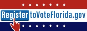 Register to Vote Florida logo and link